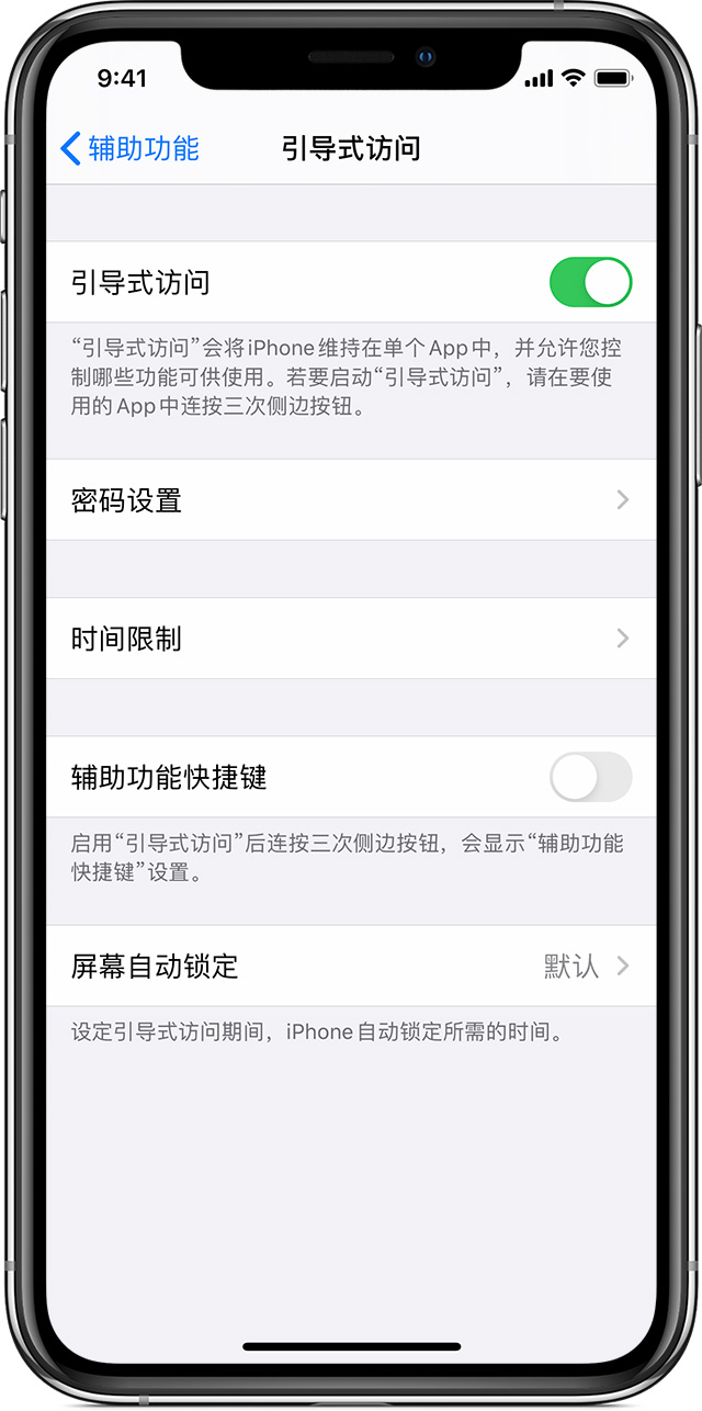 册亨苹果手机维修分享如何在 iPhone 上退出引导式访问 