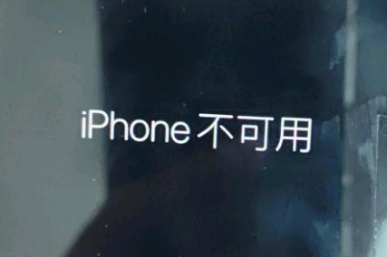 册亨苹果服务网点分享锁屏界面显示“iPhone 不可用”如何解决 