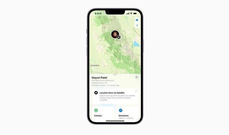 册亨苹果14维修分享iPhone14系列中 FindMy功能通过卫星分享位置方法教程 