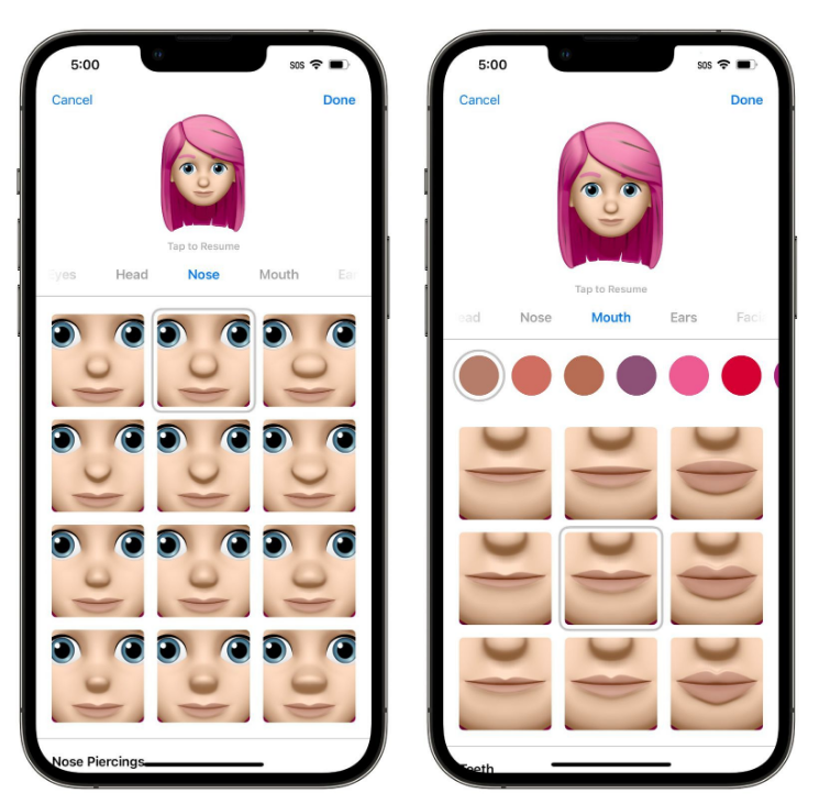 册亨苹果手机维修分享​iOS 16中的拟我表情有了哪些变化和升级 